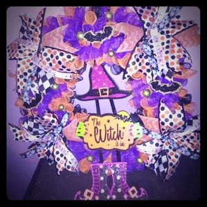 The Witch is In handmade wreath